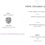 Miller Greek Testament Primer, and Easy Grammar and Reading Book